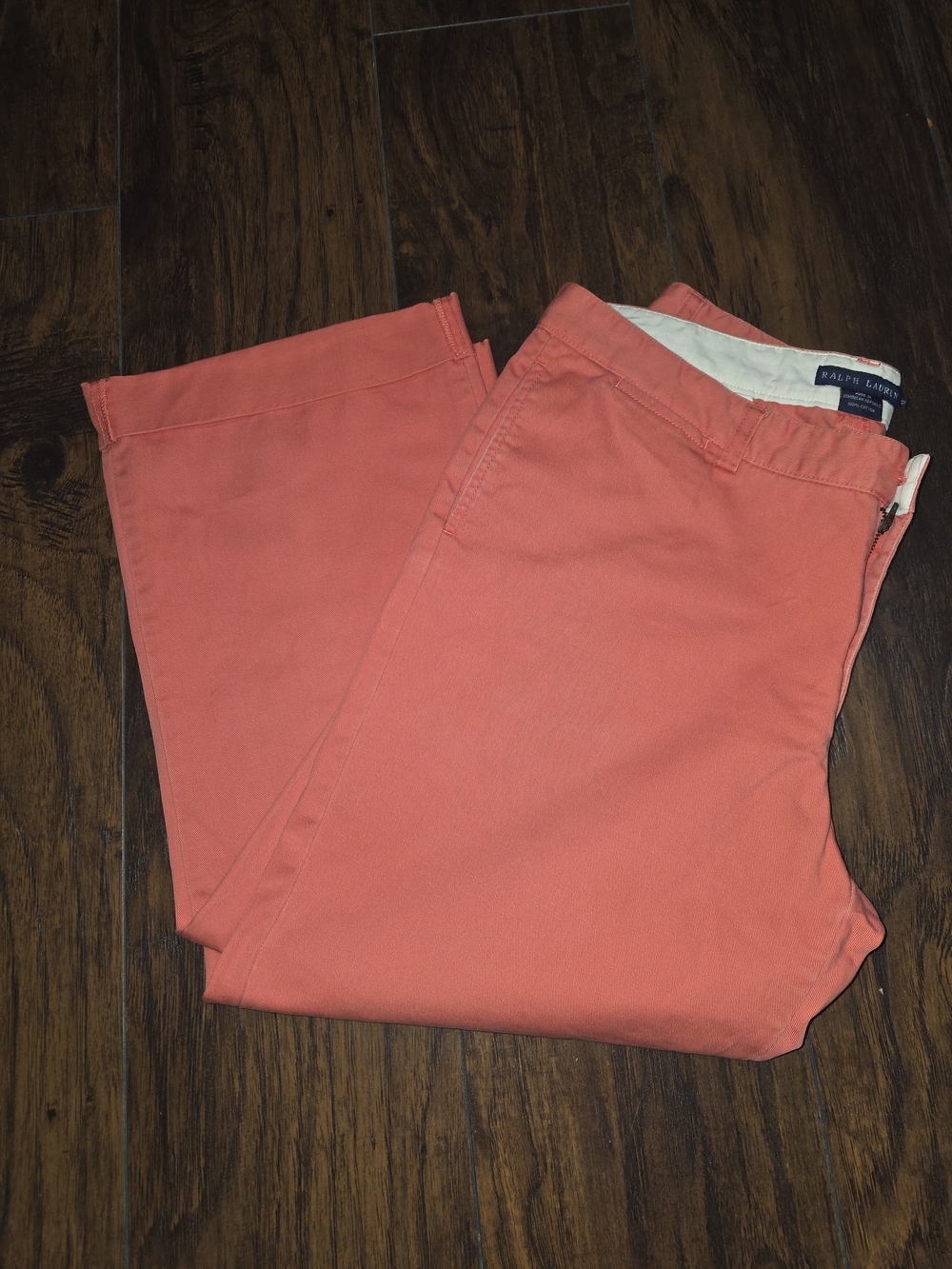 Ralph Lauren Coral Ankle-Length Cropped Pants